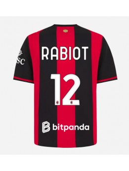 AC Milan Adrien Rabiot #12 Heimtrikot 2026-27 Kurzarm AC Milan Adrien Rabiot #12 Heimtrikot 2026-27 Kurzarm